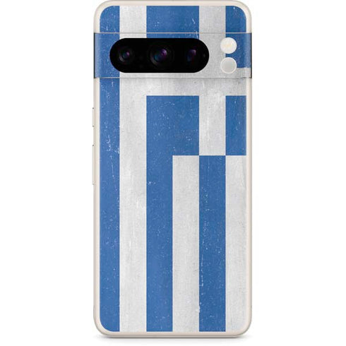 Greece Flag Distressed Google Pixel 8 Pro Skin